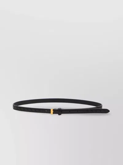 Bottega Veneta Women Thin Watch Belt In Black