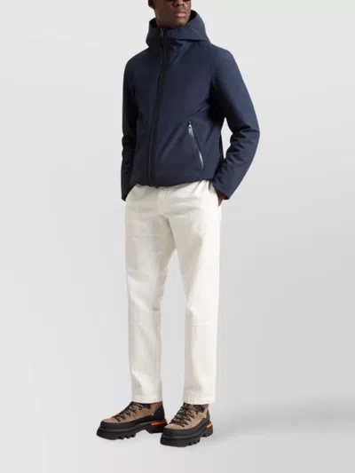 Woolrich Men's Jacket With Zip In Blue