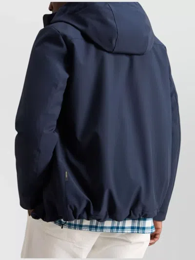 Woolrich Men's Jacket With Zip In Blue