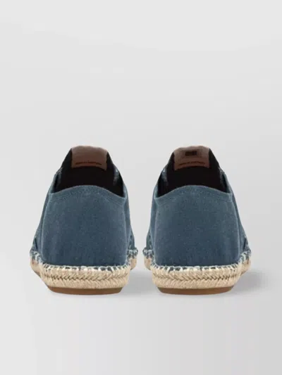 Autry Canvas Sneakers On Espadrille Sole In Blue