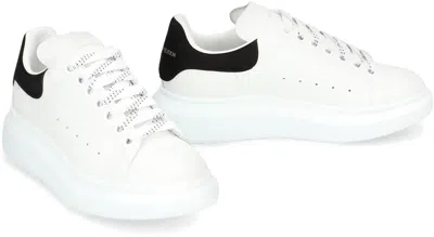 Alexander Mcqueen Leather Chunky Sneakers In White