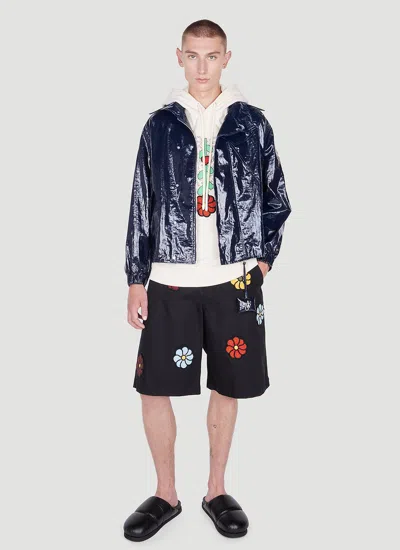 Moncler 1  Jw Anderson Women Floral Bermuda Shorts In Black