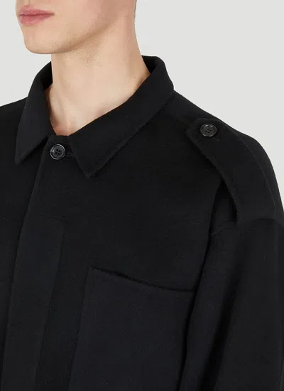Acne Studios Crinkled Lambskin Jacket In Black