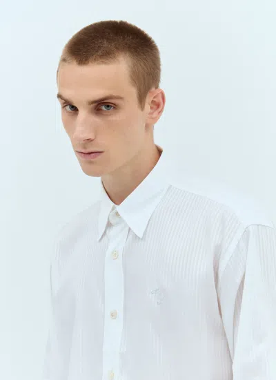 Acne Studios Men Stripe Button-up Shirt In White