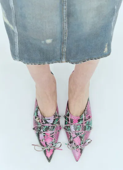 Acne Studios Women Lace-up Heeled Mules
