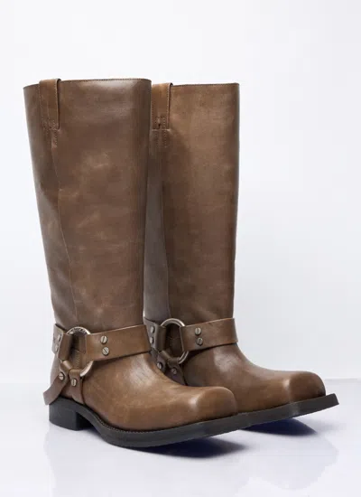 Acne Studios Women Leather Buckle Boots