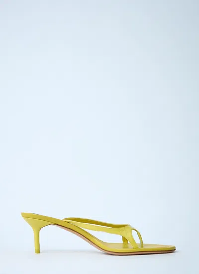 Acne Studios Women Leather Heel Sandals