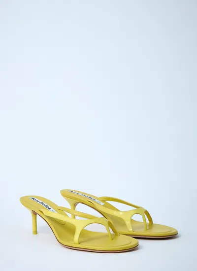 Acne Studios Women Leather Heel Sandals
