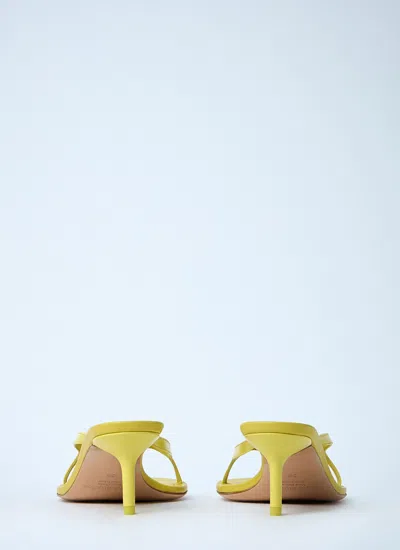 Acne Studios Women Leather Heel Sandals