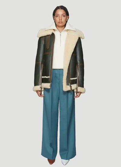 Acne Studios Women Long Raf Shearling Jacket