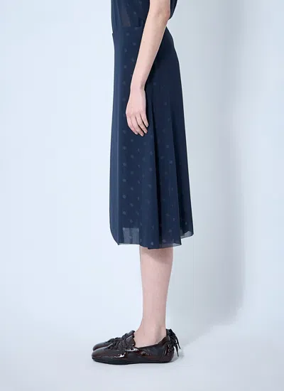Acne Studios Iranee Polka Dot Georgette Skirt