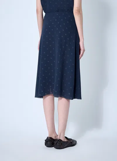Acne Studios Iranee Polka Dot Georgette Skirt
