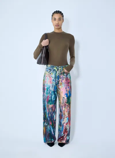 Acne Studios Women Paint-splattered Jeans