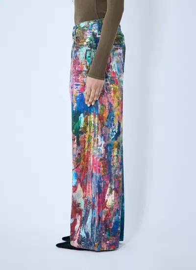 Acne Studios Women Paint-splattered Jeans