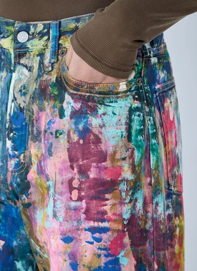 Acne Studios Women Paint-splattered Jeans