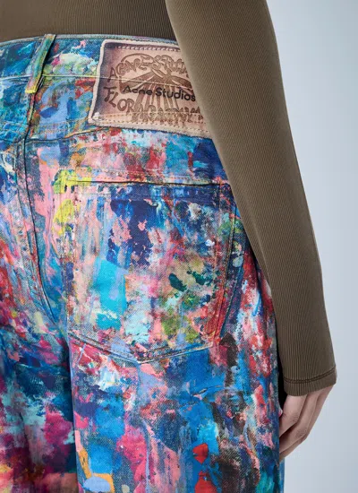 Acne Studios Women Paint-splattered Jeans