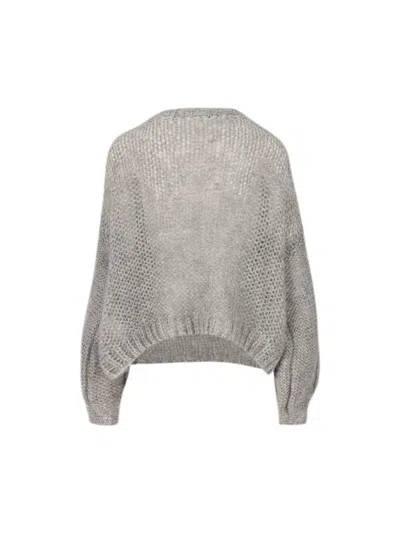 Loewe Logo-embroidered Open-knit Jumper