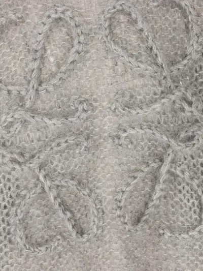 Loewe Logo-embroidered Open-knit Jumper