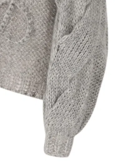 Loewe Logo-embroidered Open-knit Jumper