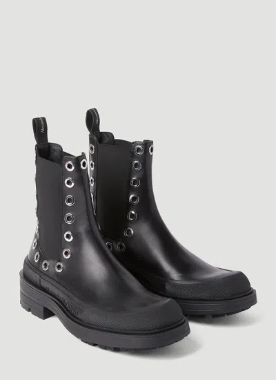 Alexander Mcqueen Alexander Mc Queen Tread Slick Leather Chelsea Boots