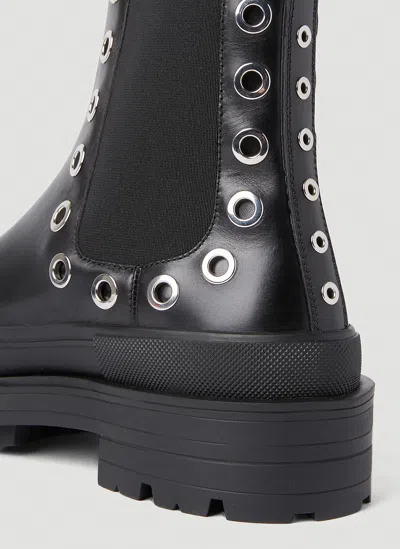 Alexander Mcqueen Alexander Mc Queen Tread Slick Leather Chelsea Boots