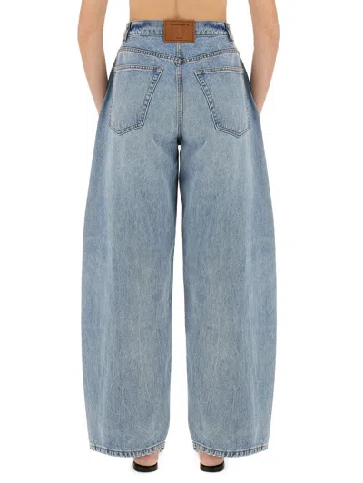 Alexander Wang Blue Regen Cotton Jeans In Blue