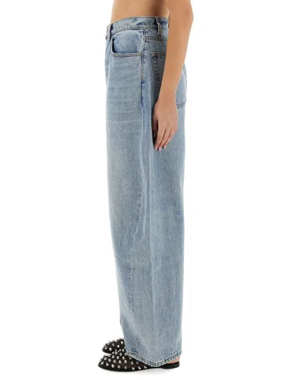 Alexander Wang Blue Regen Cotton Jeans In Blue