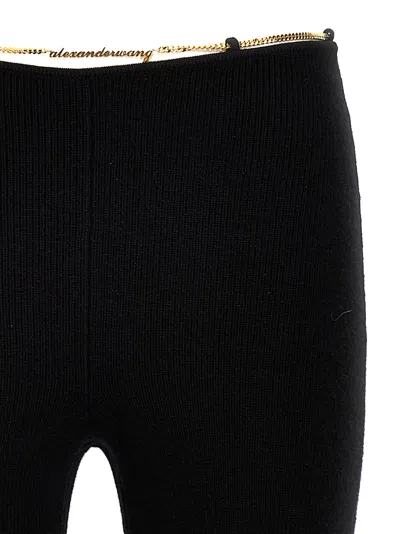 Alexander Wang Ribbed Chain-link Flared Trousers