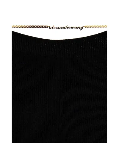 Alexander Wang Ribbed Chain-link Flared Trousers