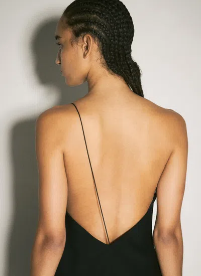 Alexander Wang Women Asymmetric Slit Maxi Dress In Black