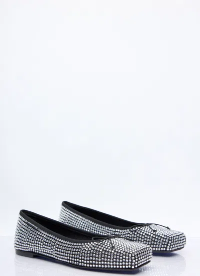 Alexander Wang Billie Rhinestone Embellished Ballet Flats