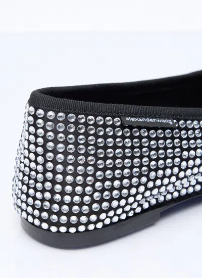 Alexander Wang Billie Rhinestone Embellished Ballet Flats