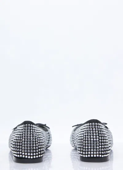 Alexander Wang Billie Rhinestone Embellished Ballet Flats