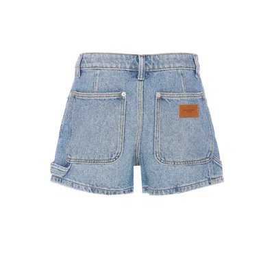 Alexander Wang Women Crystal Pattern Denim Shorts