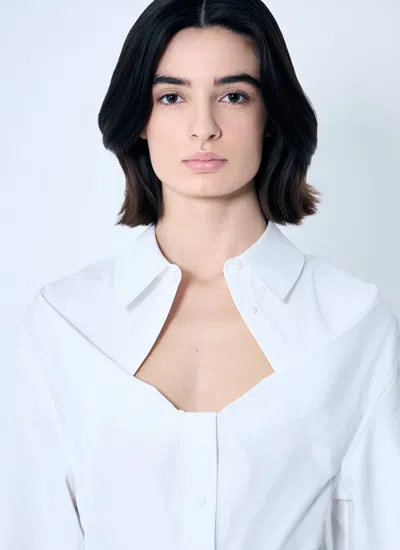 Alexander Wang Women Deconstructed Button-down Shirt In White