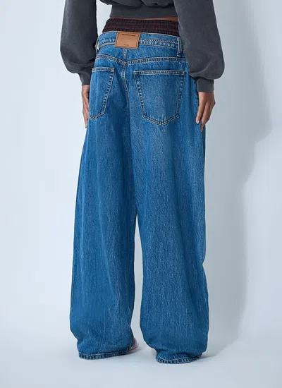 Alexander Wang Women Exposed Boxer Jeans In Blue