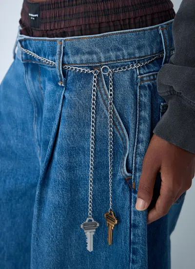 Alexander Wang Women Exposed Boxer Jeans In Blue