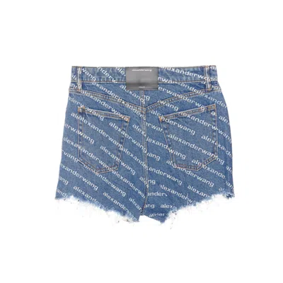 Alexander Wang Women Logo Bite Denim Shorts
