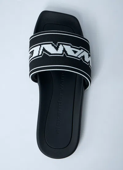 Alexander Wang Logo Motif Slides