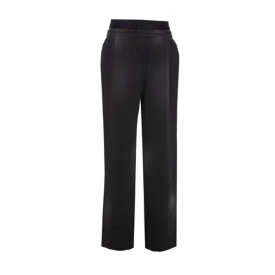 Alexander Wang Women Logo Pre Styled Biker Shorts Pants In Black