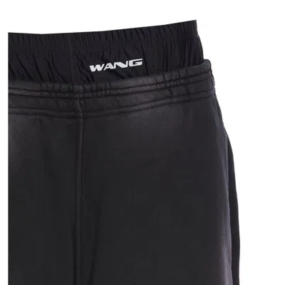 Alexander Wang Women Logo Pre Styled Biker Shorts Pants In Black