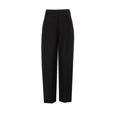 Alexander Wang Pleated Pants W/ Boxers In Black