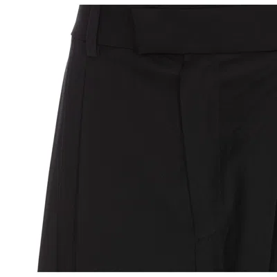 Alexander Wang Pleated Pants W/ Boxers In Black