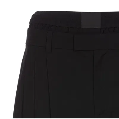 Alexander Wang Pleated Pants W/ Boxers In Black