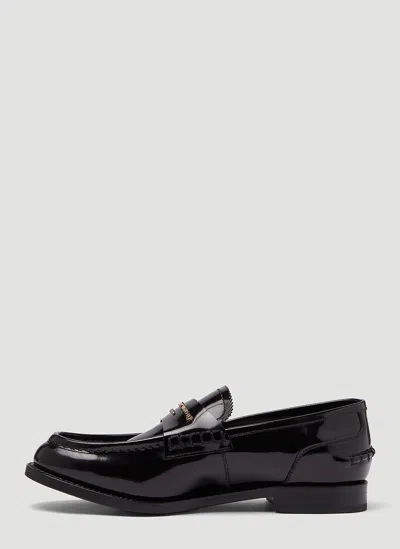 Alexander Wang Women Logo Slip-on Shoes In Black