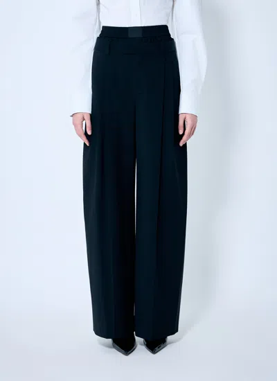 Alexander Wang Women Pleated Pants With Boxer Waistband