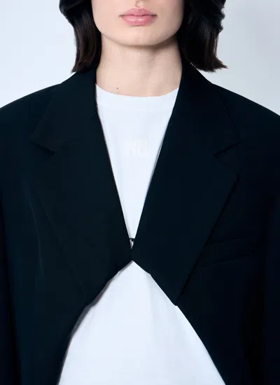 Alexander Wang Exaggerated Split Front Boxy Blazer