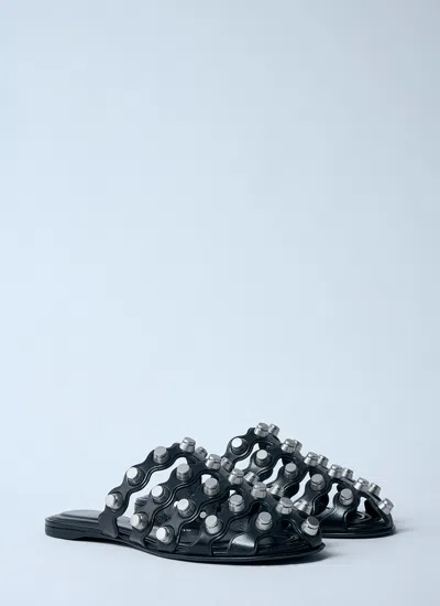 Alexander Wang Black Leather Sandals