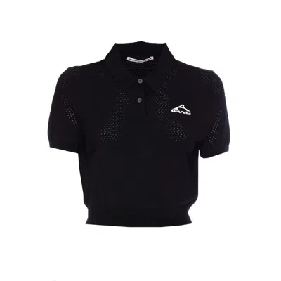 Alexander Wang Women Short Sleeves Polo In Black