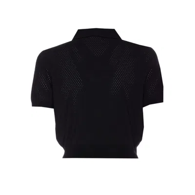 Alexander Wang Women Short Sleeves Polo In Black